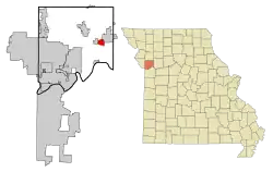 Location of Prathersville, Missouri