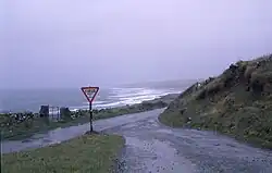 Coast road south of Fanore on a winter day