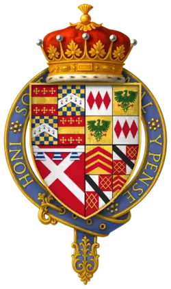 Garter Arms of Sir Richard Neville, 16th Earl of Warwick