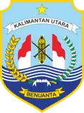 Former emblem of North Kalimantan (2014–2021) as per North Kalimantan Governor Regulation No. 4/2014.[42]