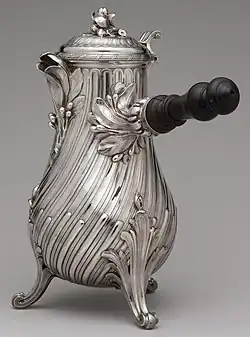 Coffeepot; 1757; silver; height: 29.5&nbsp;cm; Metropolitan Museum of Art