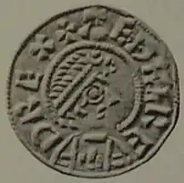 Coin of Æthelred I, King of Wessex obverse