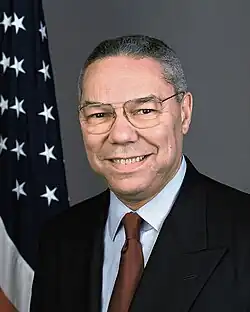 Colin Powell, former Chairman of the Joint Chiefs of Staff