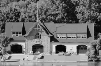 College Boat Club Burk-Bergman Boathouse, #11 Kelly Drive (1874)