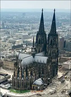 Cologne Cathedral Aerial View