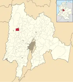 Location of the municipality and town of Gómez Plata in the Antioquia Department of Colombia