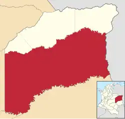 Location of Cumaribo in Vichada