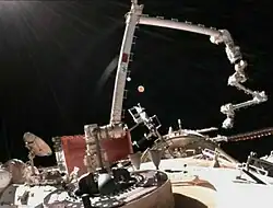15 m combined robotic arm on Tiangong
