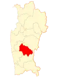 Location of Combarbala commune in Coquimbo Region