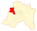 Location of the Curacaví commune in the Santiago Metropolitan Region