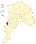 Map of the Viña del Mar commune in Valparaíso Region