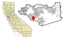 Location in Contra Costa County and the state of California