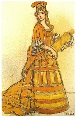 Costume design for Prologue de Thésée, 1913. Musée des Arts Décoratifs.