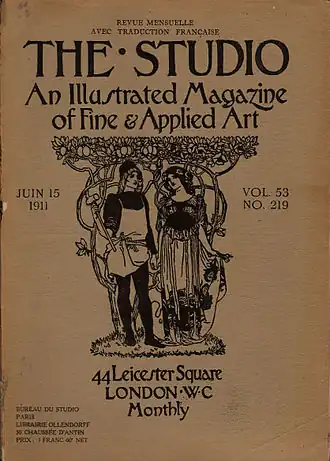 Cover of the Paris edition of The Studio, volume 53 no. 219, June 1911