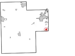 Location within Creek County, and the state of Oklahoma