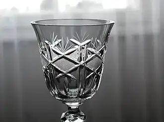 A crystal glass