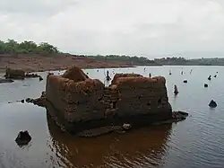 Remains of a structure