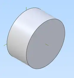 Solid model of the cylinder