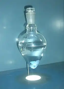 Purified DNA precipitated in a water jug