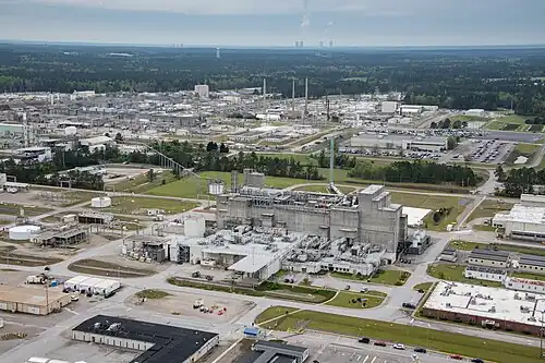 Aerial view of the Defense Waste Processing Facility (DWPF)