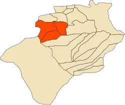 Location of Abadla District within Béchar Province