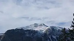 View to the Hochblanken mountain, standing at the Alpe Roßstelle in Mellau