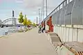 The Daugava promenade, near the Spīķeri quarter in the Latgale neighbourhood of Riga, Latvia