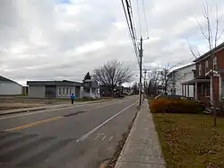 Route 261 in Daveluyville.