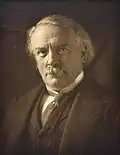 David Lloyd George. Platinum print portrait.