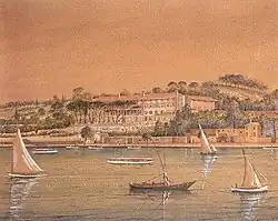 Scene of Büyükada from Marmara Sea