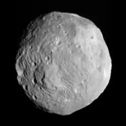Image 51Asteroid 4 Vesta, imaged by the Dawn spacecraft (2011) (from Space exploration)