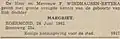 Windhausen's birth announcement from 1942