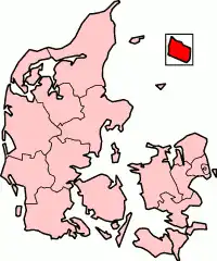 Bornholm County in Denmark