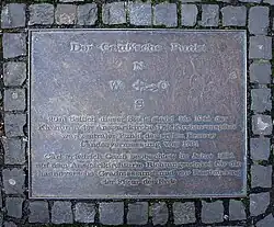 Plaque for land surveys 1797 & 1824