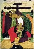 Descent from the Cross, 15th century icon