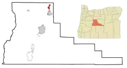 Location of Terrebonne, Oregon