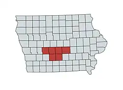 Map of Greater Des Moines