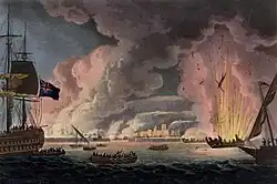 Destruction of the French fleet at Toulon