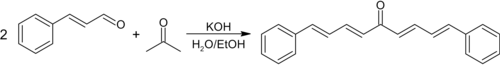 Equation for the synthesis of dicinnamalacetone