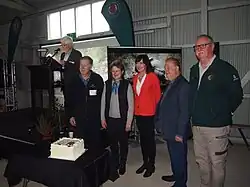 Dignitaries at the Friends of Parks 40th anniversary celebration