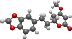 3D Chemical structure of dihydromethysticin