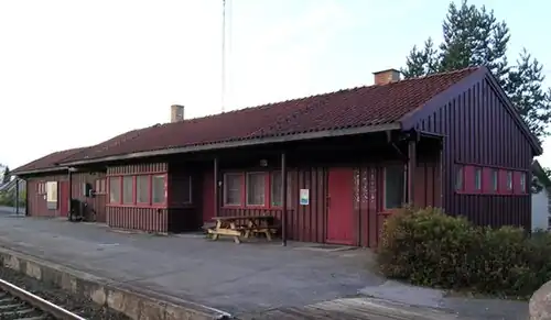 View of the village railway station