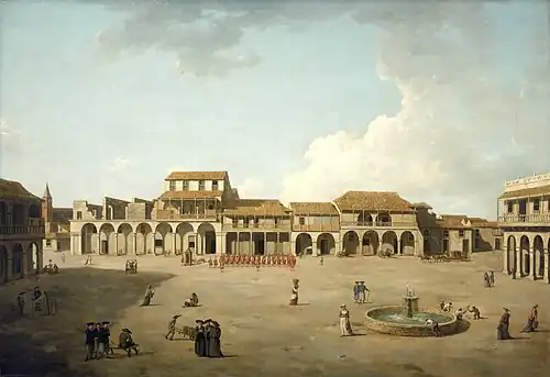 The Piazza at Havana by Dominic Serres, c. 1770