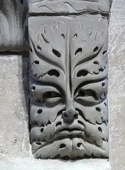 A foliate head in the shape of an acanthus leaf, Bamberg Cathedral, Germany, early 13th century