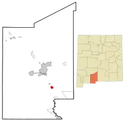 Location of Vado, New Mexico