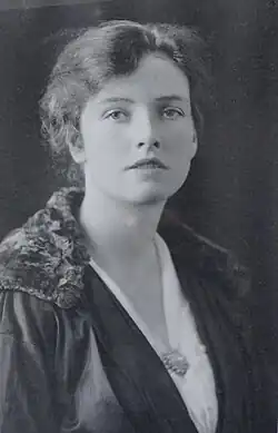 A photographed portrait of Dorothy Pilley, taken around 1922.