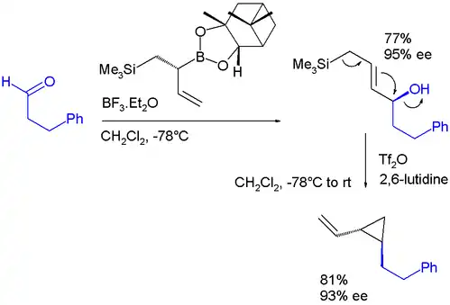 Double allylation reagent based on boronic ester