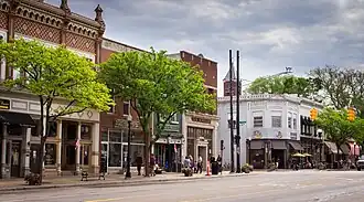 Facing east along Grand River Avenue (BL I-96)