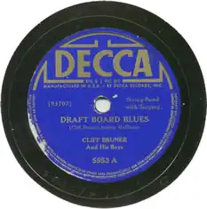 One of Cliff Bruner's recordings