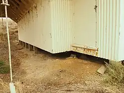 Crumbling concrete piles